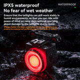 ROCKBROS Wireless Remote Bicycle Tail Light: Anti-Theft Alarm, Horn, Cycling Safety