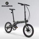 ROCKBROS ACS 16-inch Folding Bike: 9-Speed, Disc Brakes, Lightweight Urban Commuter