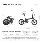 ROCKBROS ACS 16-inch Folding Bike: 9-Speed, Disc Brakes, Lightweight Urban Commuter