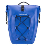 ROCKBROS 25L Waterproof Roll-Top Bicycle Saddlebag with Quick-Release Rack Mount