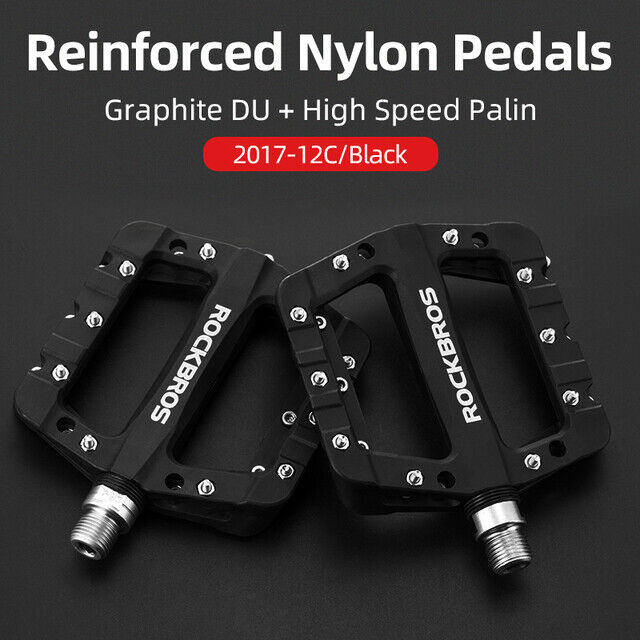 ROCKBROS Lightweight Nylon Composite Fibre Bike Pedals for All Bikes