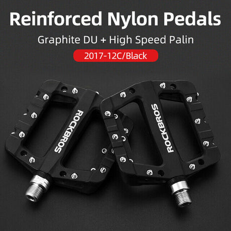ROCKBROS Lightweight Nylon Composite Fibre Bike Pedals for All Bikes