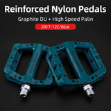 ROCKBROS Lightweight Nylon Composite Fibre Bike Pedals for All Bikes