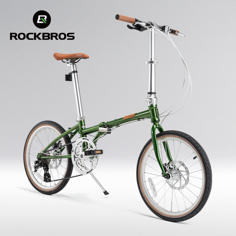 ROCKBROS VDS 20 Inch Folding Bike: 8-Speed, Disc Brake, Lightweight Commuter