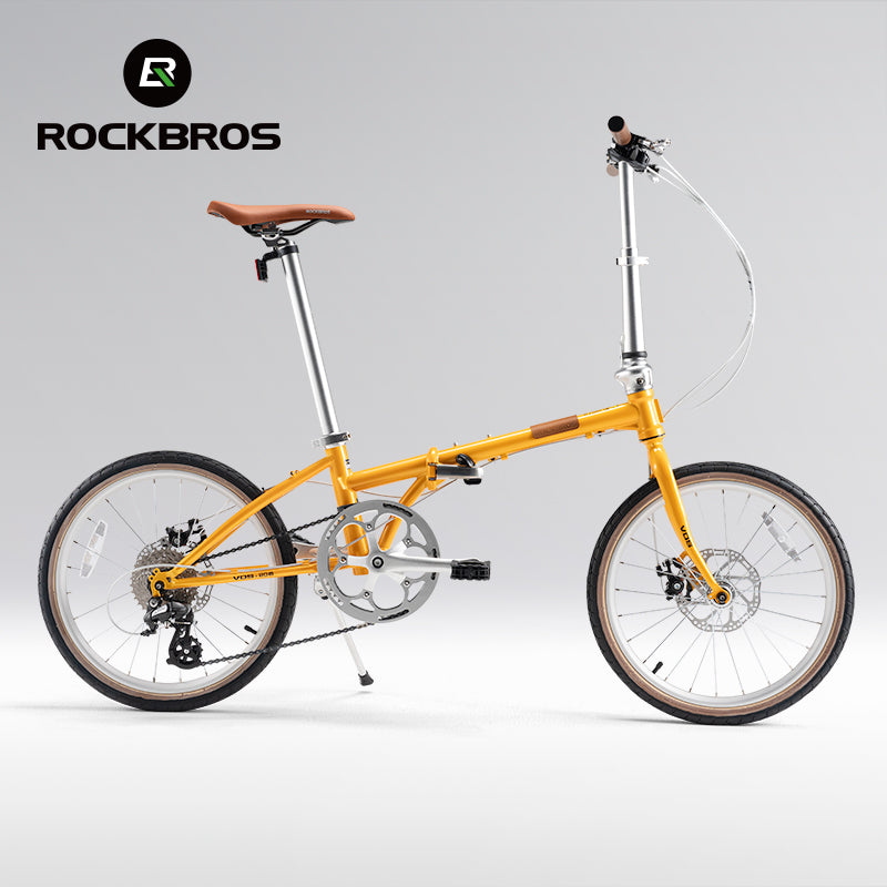 ROCKBROS VDS 20 Inch Folding Bike: 8-Speed, Disc Brake, Lightweight Commuter