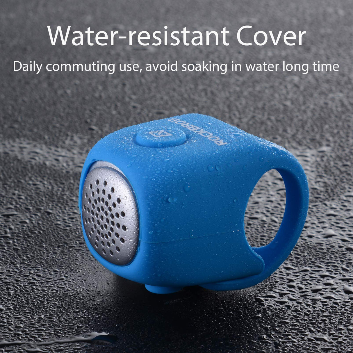 ROCKBROS 90dB Electric Bike Bell: Loud, Waterproof, 3 Tone Modes, Easy Fit