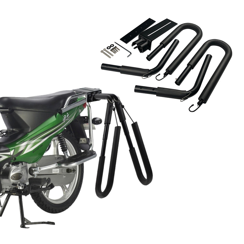 Ultimate ACE Bike Moped Surfboard Rack - Securely Carry Boards up to 8ft