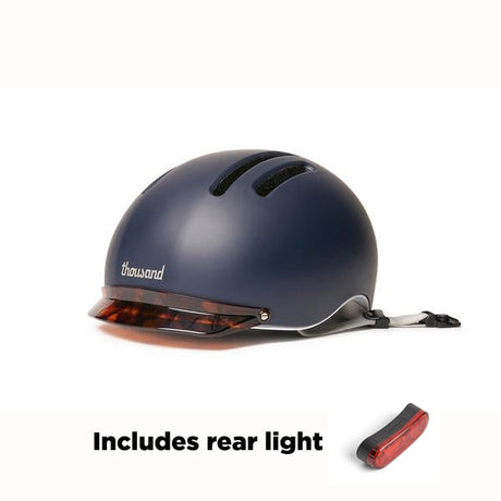 Thousand Chapter MIPS Bicycle Helmet with Rear Light Club Navy