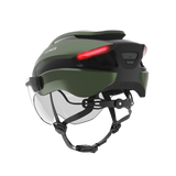Lumos Ultra E-Bike Helmet with Integrated Eye Shield and Smart Turn Signals