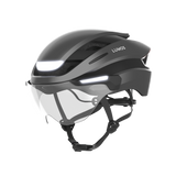 Lumos Ultra E-Bike Helmet with Integrated Eye Shield and Smart Turn Signals