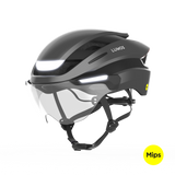 Lumos Ultra E-Bike Helmet with Integrated Eye Shield and Smart Turn Signals