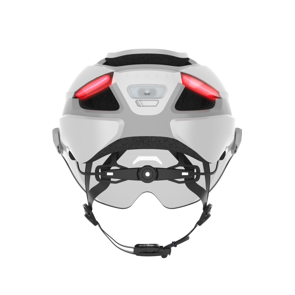 Lumos Ultra E-Bike Helmet with Integrated Eye Shield and Smart Turn Signals