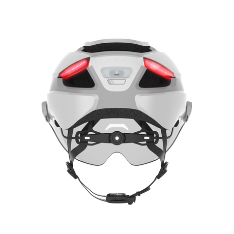 Lumos Ultra E-Bike Helmet with Integrated Eye Shield and Smart Turn Signals