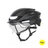 Lumos Ultra E-Bike Helmet with Integrated Eye Shield and Smart Turn Signals