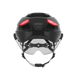 Lumos Ultra E-Bike Helmet with Integrated Eye Shield and Smart Turn Signals