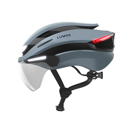 Lumos Ultra E-Bike Helmet with Integrated Eye Shield and Smart Turn Signals