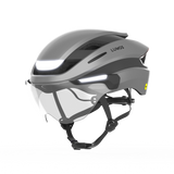 Lumos Ultra E-Bike Helmet with Integrated Eye Shield and Smart Turn Signals