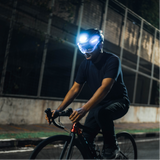 Lumos Ultra E-Bike Helmet with Integrated Eye Shield and Smart Turn Signals