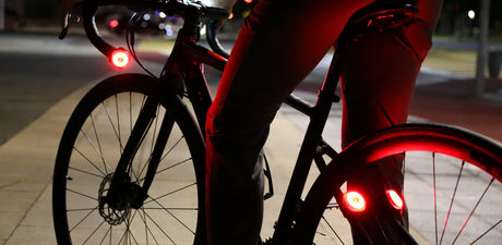 Lumos Firefly Bike Lights 4-Pack Bundle with bonus Charging Mat