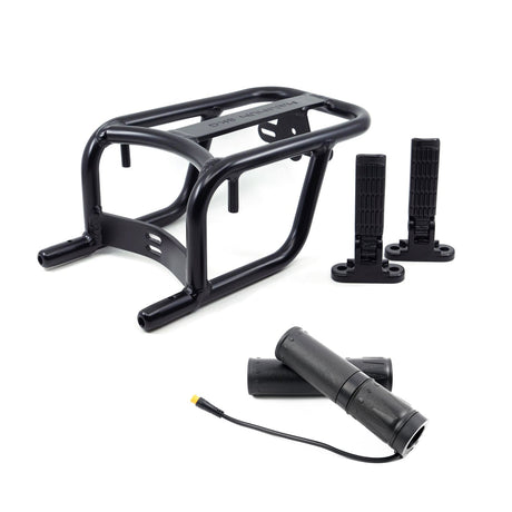 ACE Deluxe Electric Bike Ultimate Essentials Pack: Rack, Throttle & Foot Pegs