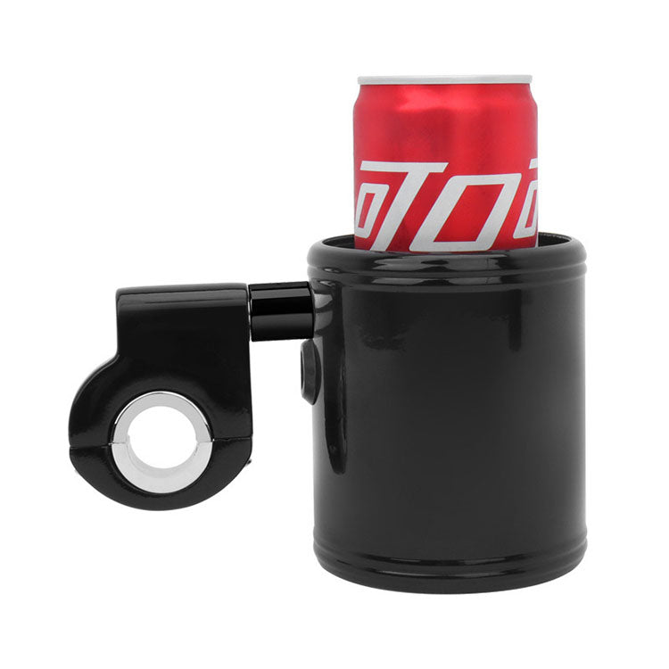 Robust Alloy Handlebar Drink Holder for Bikes, Scooters – Secure Bottle & Can Carrier