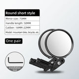 ROCKBROS Bicycle Bar End Mirror: Adjustable HD Cycling Rearview Safety Mirror