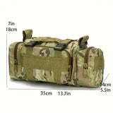 Durable 600D Nylon Crossbody Bag: Adjustable Strap for Outdoor Hiking & Camping