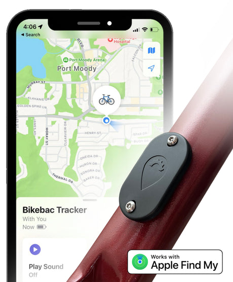 Bikebac Discreet Apple Find My Bike Tracker - Ultimate Anti-Theft GPS Device
