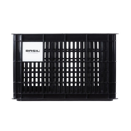 Basil Medium 29.5 Litre Recycled Black Bicycle Crate for Front/Rear Carrier