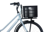 Basil Large 40L Black Recycled Bicycle Crate for Front or Rear Mounting