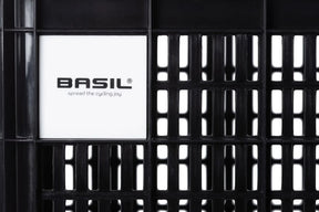 Basil Medium 29.5 Litre Recycled Black Bicycle Crate for Front/Rear Carrier