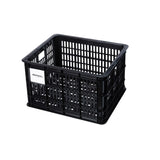 Basil Medium 29.5 Litre Recycled Black Bicycle Crate for Front/Rear Carrier