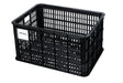Basil Large 40L Black Recycled Bicycle Crate for Front or Rear Mounting