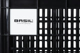Basil Large 40L Black Recycled Bicycle Crate for Front or Rear Mounting