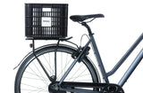 Basil Large 40L Black Recycled Bicycle Crate for Front or Rear Mounting