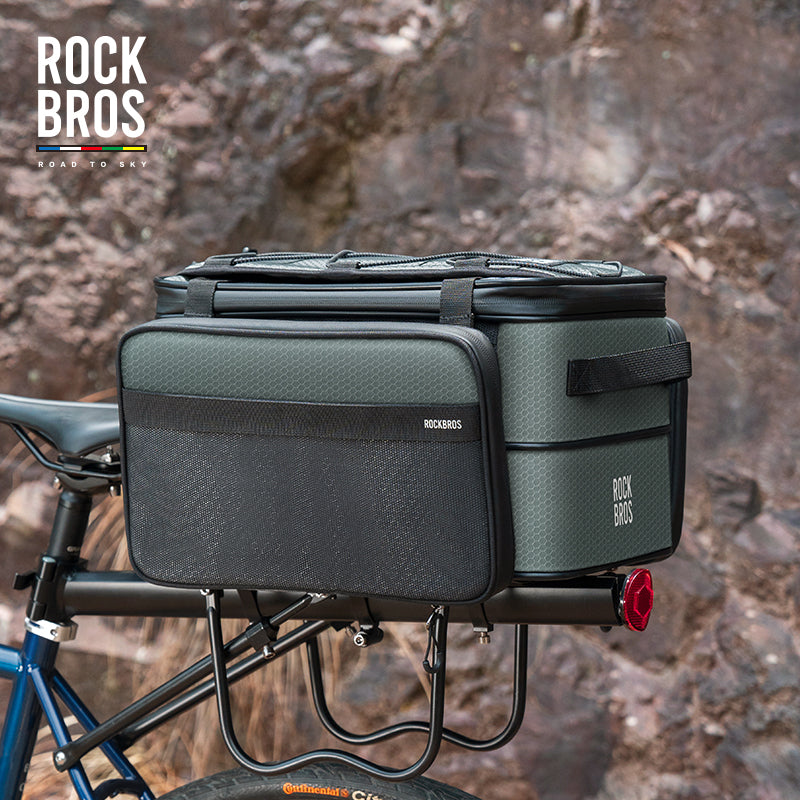 ROCKBROS Road to Sky Foldable Expandable 16.8L Bike Trunk Bag Pannier