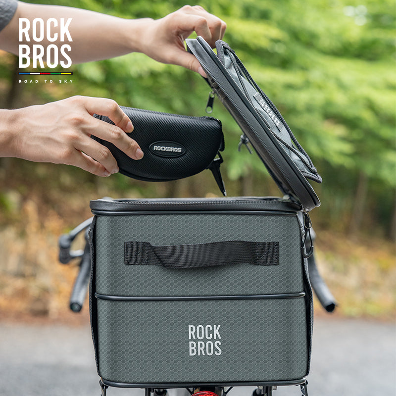 ROCKBROS Road to Sky Foldable Expandable 16.8L Bike Trunk Bag Pannier