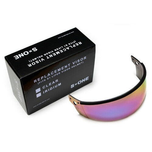 S-One Lifer Gen 2 Iridium Visor: High-Impact, Anti-Fog, UV Protection