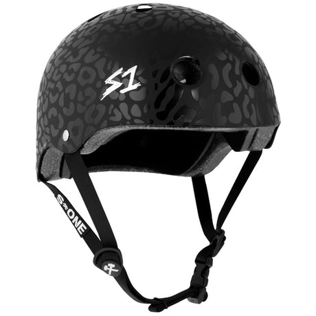 S-One Lifer Multi-Impact Certified Helmet - Black Leopard Design