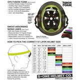 Durable S-One Lifer Skate Helmet: Certified Multi-Impact Protection, Black Matte Pink Straps