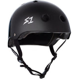 S-One Lifer Black Gloss Helmet: Certified Multi-Impact Protection for Action Sports