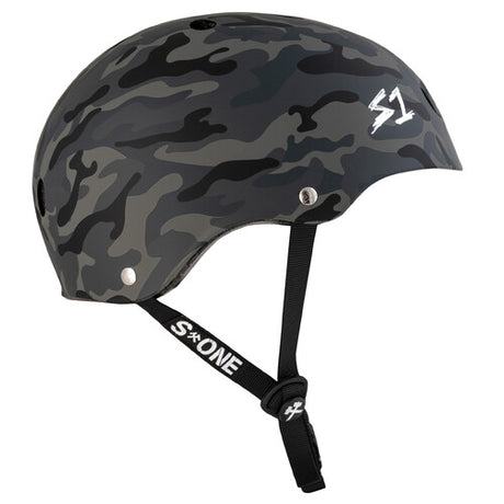 S-One Lifer Multi-Impact Certified Helmet - Black Camo Skate Bike Protection