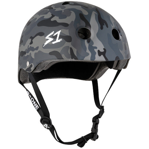 S-One Lifer Multi-Impact Certified Helmet - Black Camo Skate Bike Protection