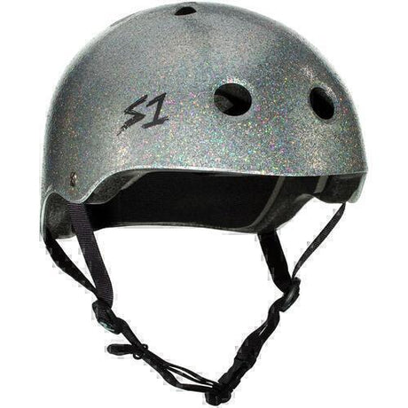 S-One Lifer Silver Glitter Certified Multi-Impact Helmet: Ultimate Protection for Action Sports