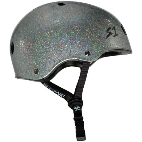 S-One Lifer Silver Glitter Certified Multi-Impact Helmet: Ultimate Protection for Action Sports