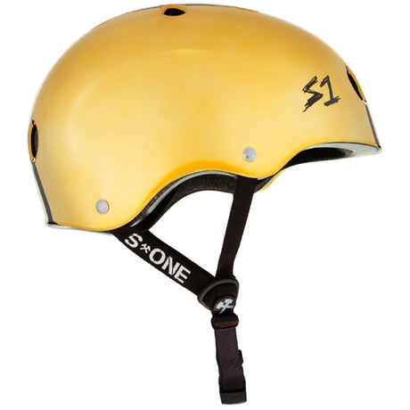 S-One Lifer Gold Mirror Helmet: Multi-Impact Certified, Deep Fit, All-Sport Protection