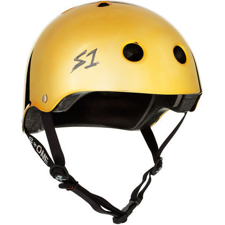 S-One Lifer Gold Mirror Helmet: Multi-Impact Certified, Deep Fit, All-Sport Protection