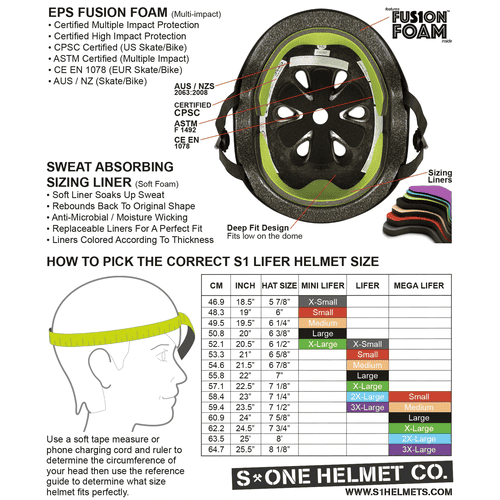 S-One Lifer Multi-Impact Certified Helmet - Light Grey Matte for Skate & Bike