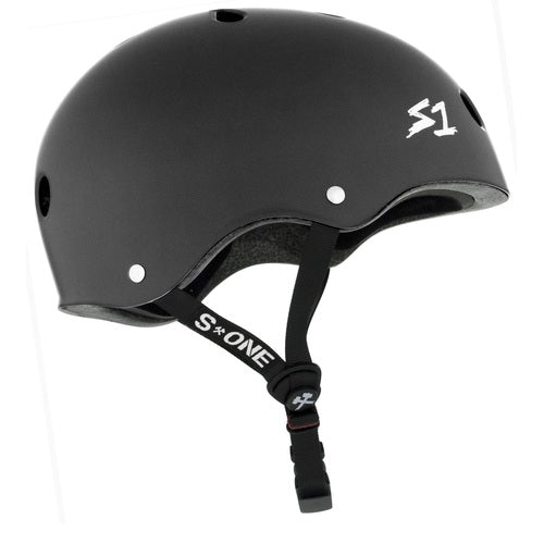 S-One Lifer Dark Grey Matte Helmet: Certified Multi-Impact Deep Fit Protection
