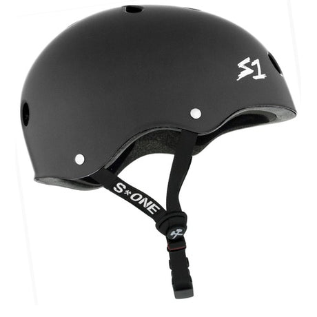 S-One Lifer Dark Grey Matte Helmet: Certified Multi-Impact Deep Fit Protection